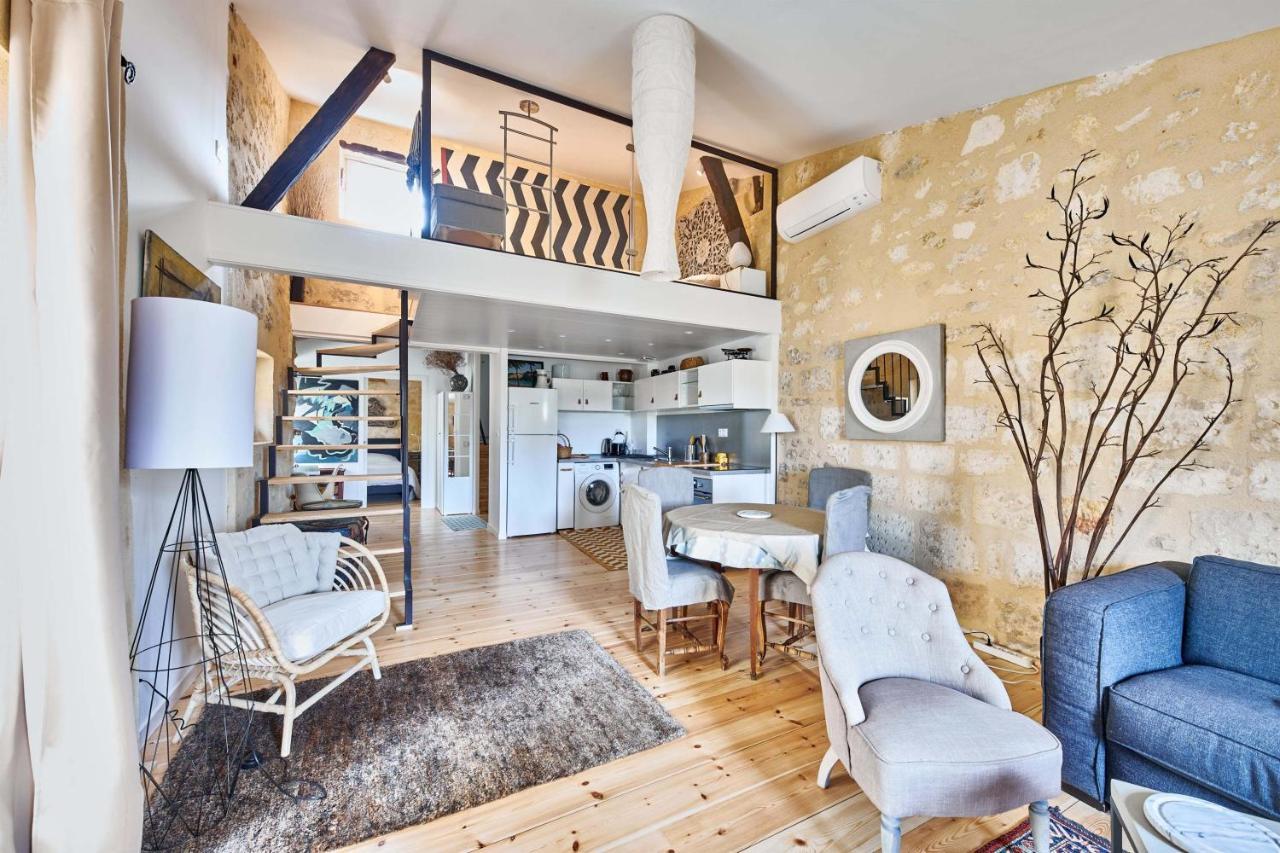 Elégant appartement tout confort avec climatisation dans le centre historique de ST Emilion Saint-Émilion Extérieur photo