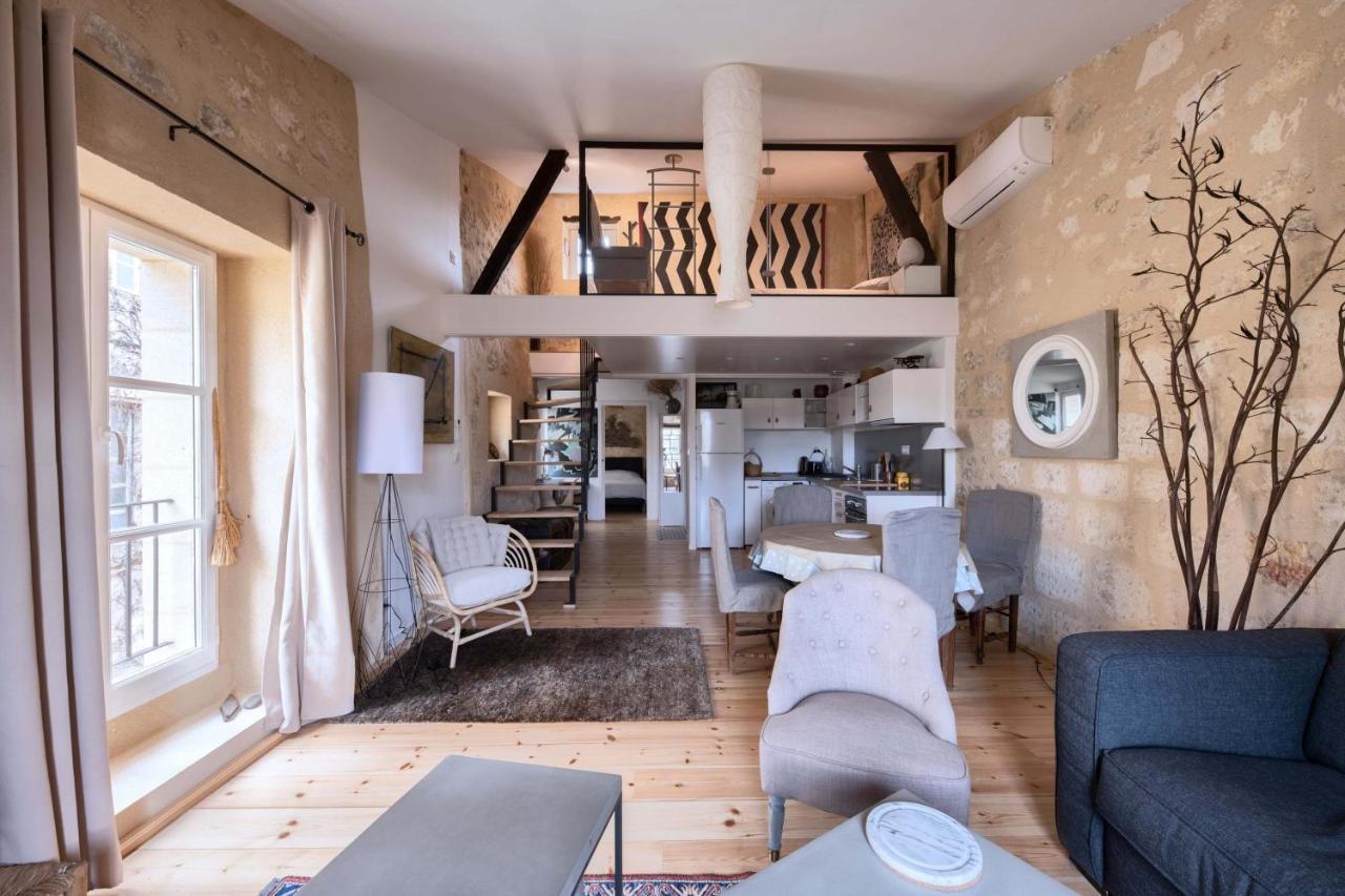 Elégant appartement tout confort avec climatisation dans le centre historique de ST Emilion Saint-Émilion Extérieur photo