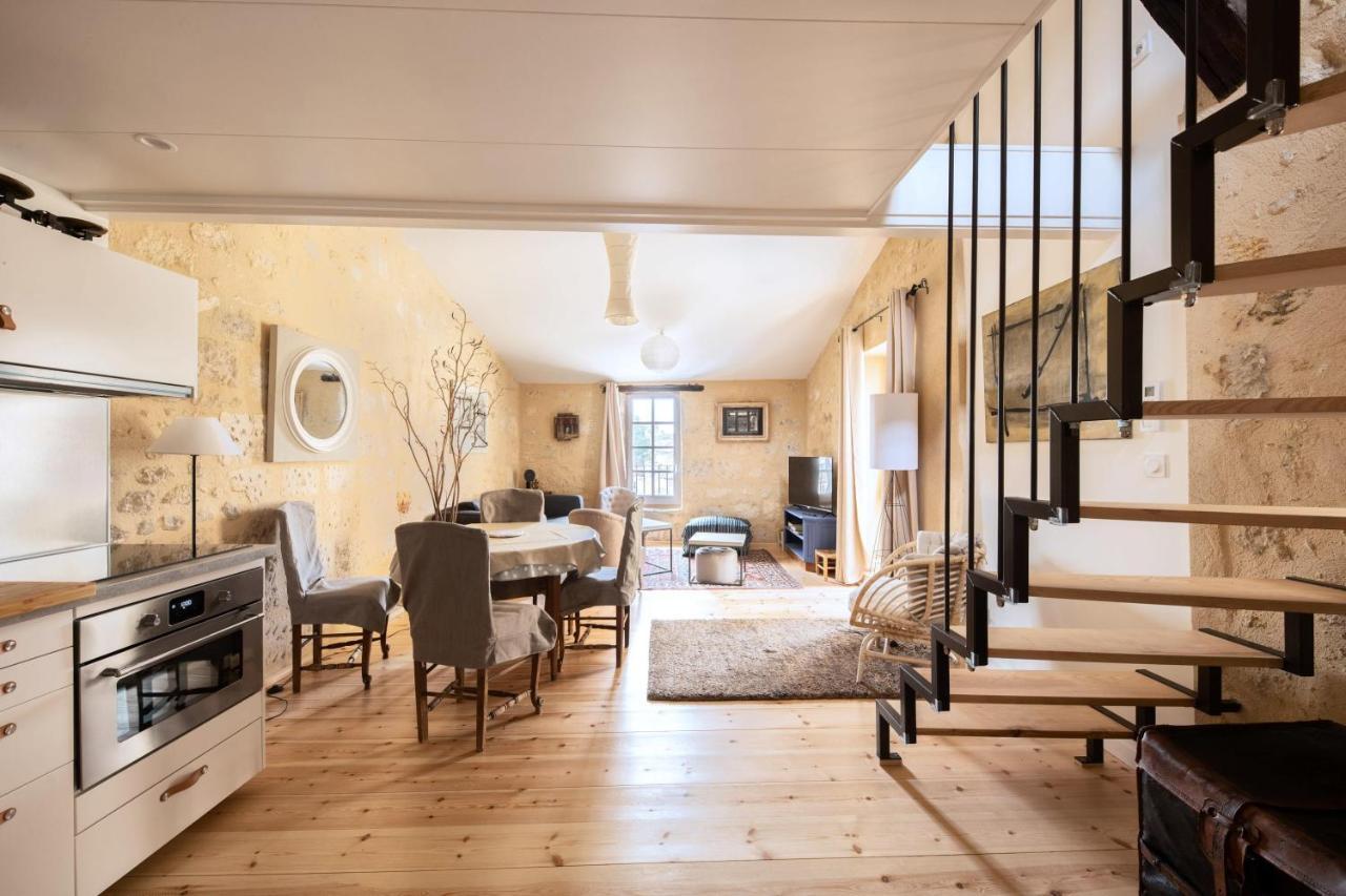 Elégant appartement tout confort avec climatisation dans le centre historique de ST Emilion Saint-Émilion Extérieur photo